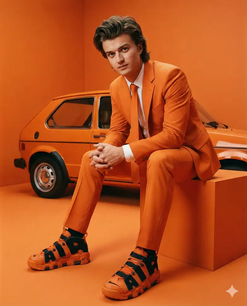 Preview of Steve Harrington Tangerine Fashion Editorial Prompt