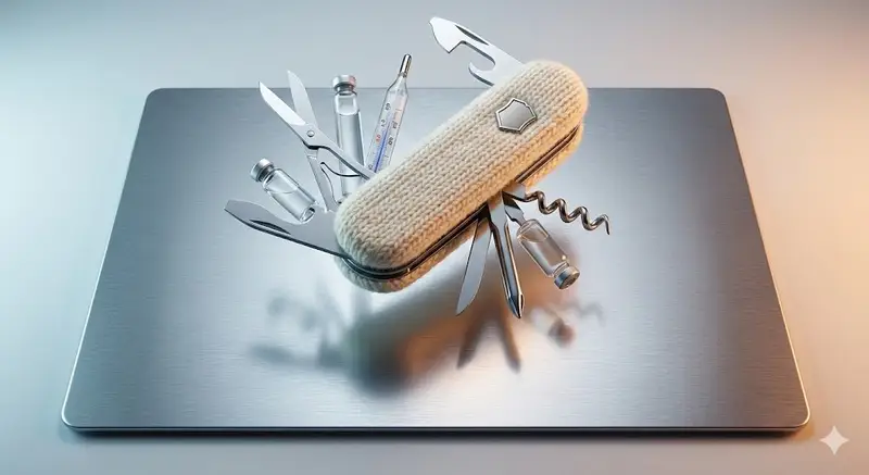 پیش‌نمایش Product Photography Prompt: Swiss Army Knife
