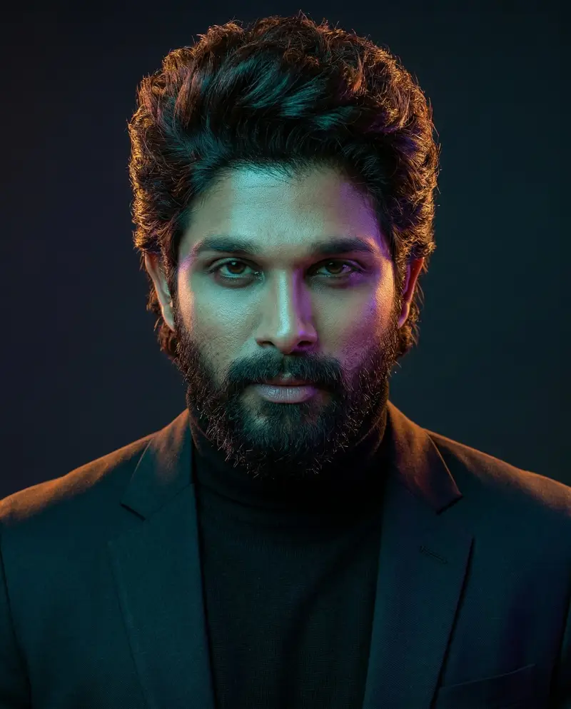 Preview of Cinematic Dual-Color Studio Portrait