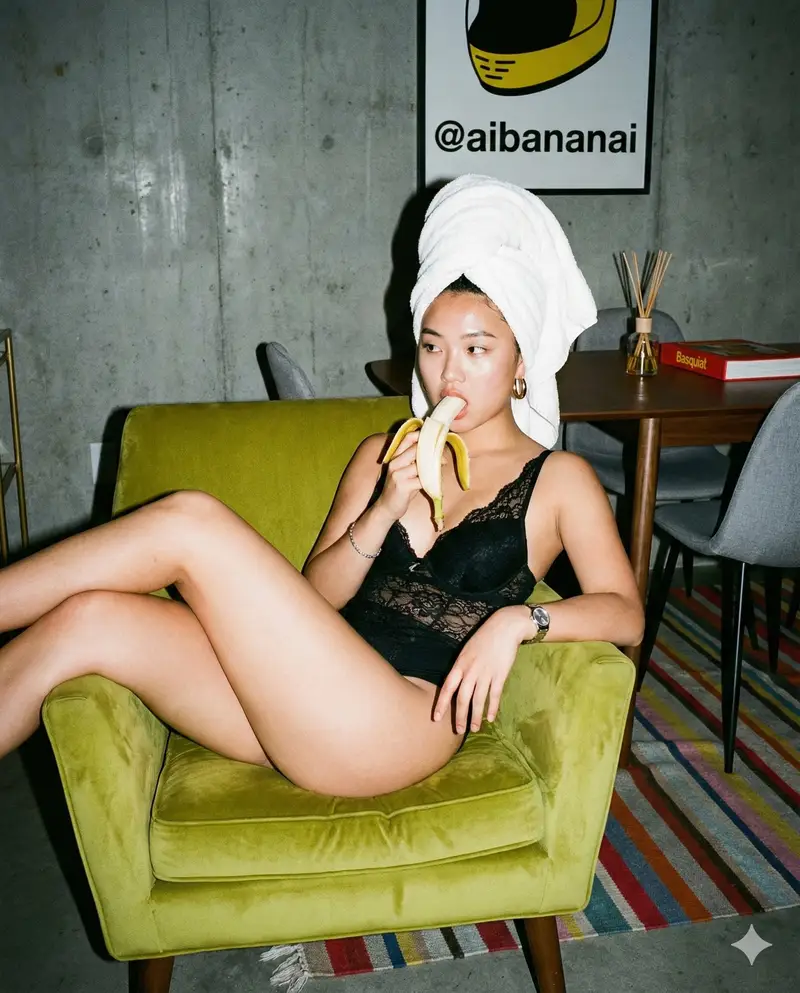 پیش‌نمایش Nano Banana Pro Editorial Flash Photography Prompt