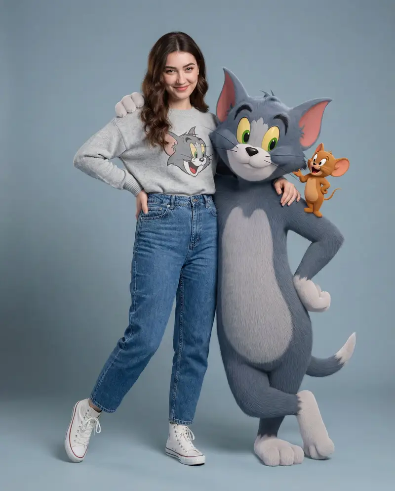 Preview of Hyper-realistic Tom & Jerry Fashion Shoot
