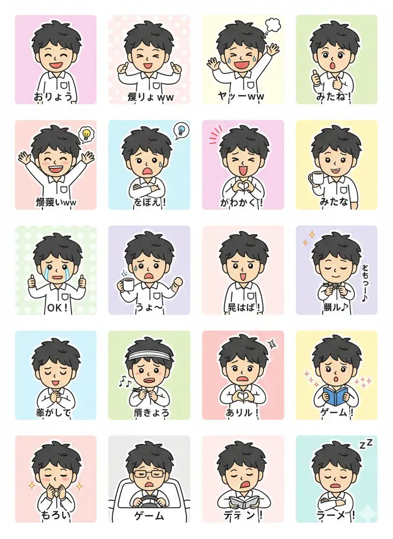 Preview of LINE Sticker Generation Prompt
