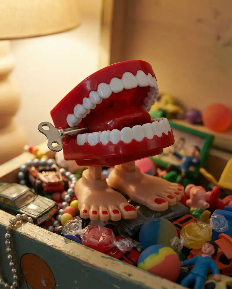 Preview of Whimsical Chattering Teeth Scene Prompt