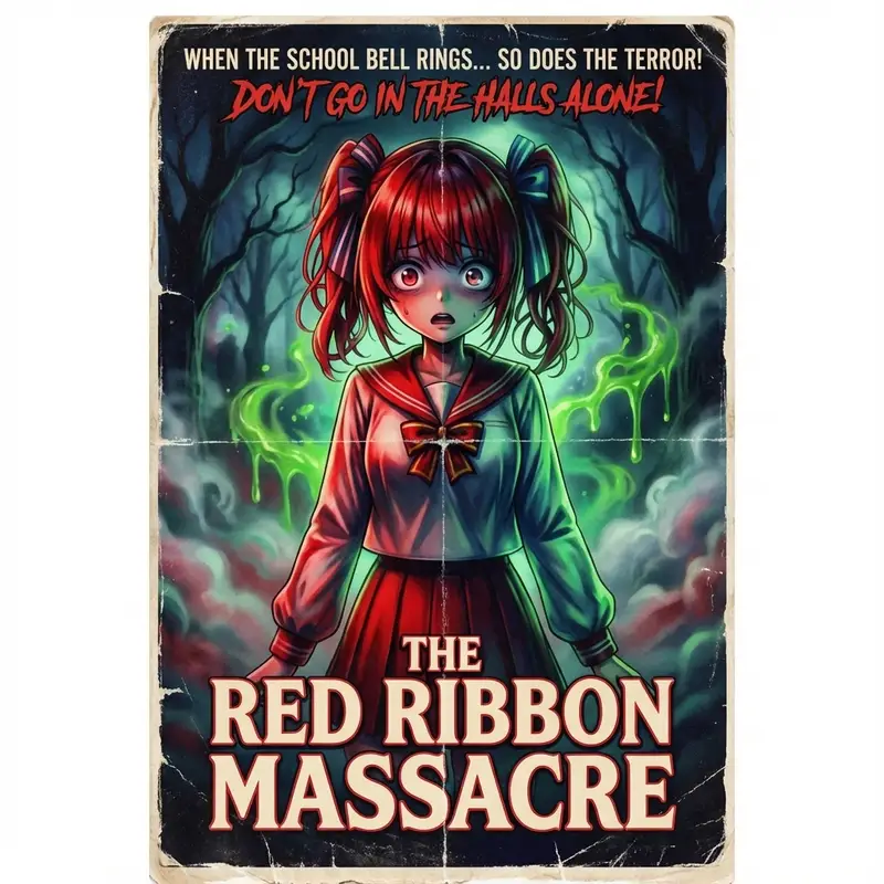 Preview of 80s B-Movie Horror Poster Transformation Prompt