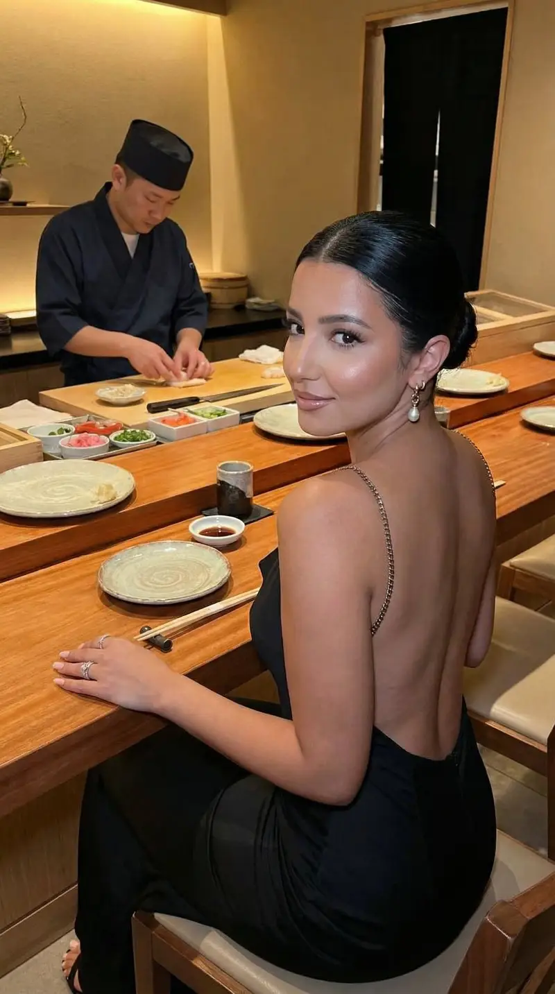 Preview of Luxury Omakase Sushi Bar Editorial Portrait (Image-to-Image)