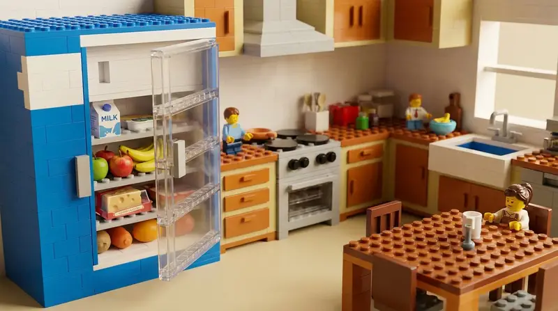 Preview of Nano Banana 2 vs. Pro Surreal Kitchen Scene Prompt