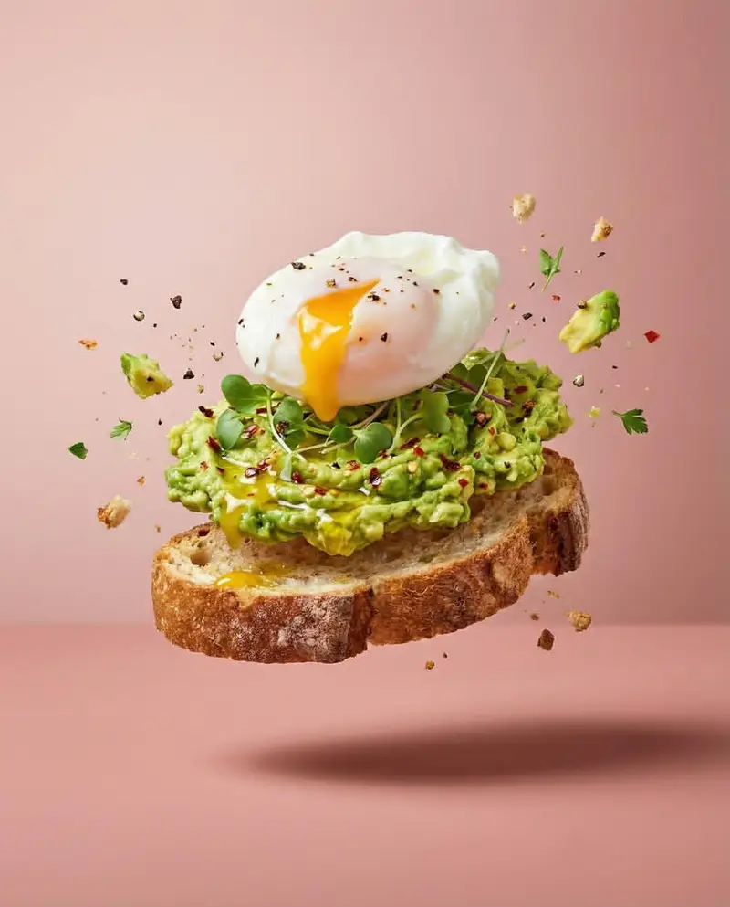 Preview of Deconstructed Food Photography Series in Levitation