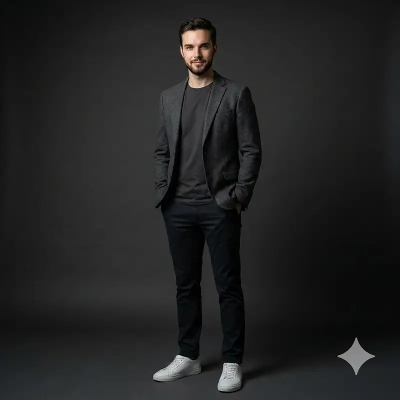 Preview of Photorealistic Studio Portrait Prompt for Male Model