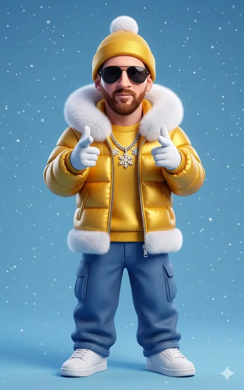 Preview of Stylized 3D Cartoon Man in Streetwear