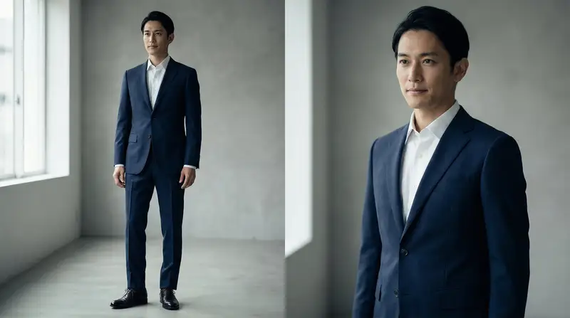 Preview of High-End Fashion Magazine Editorial Photo of a Japanese Male Model