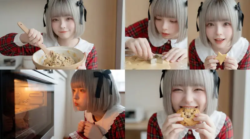 Preview of Cookie Baking Scene for Image and Video Generation
