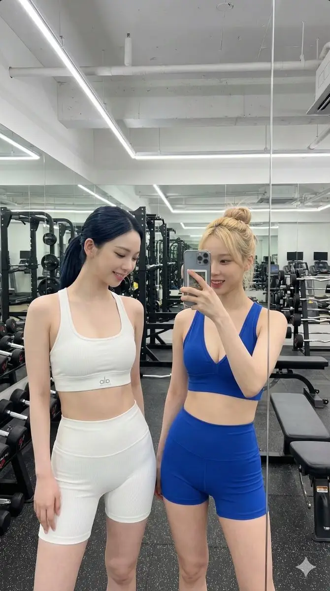 Preview of K-Pop Idols Gym Mirror Selfie