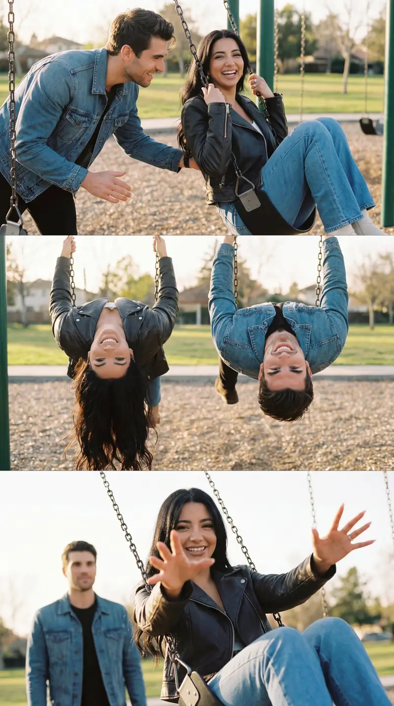 Preview of Ultra-Photorealistic Cinematic Couple Triptych Storyboard