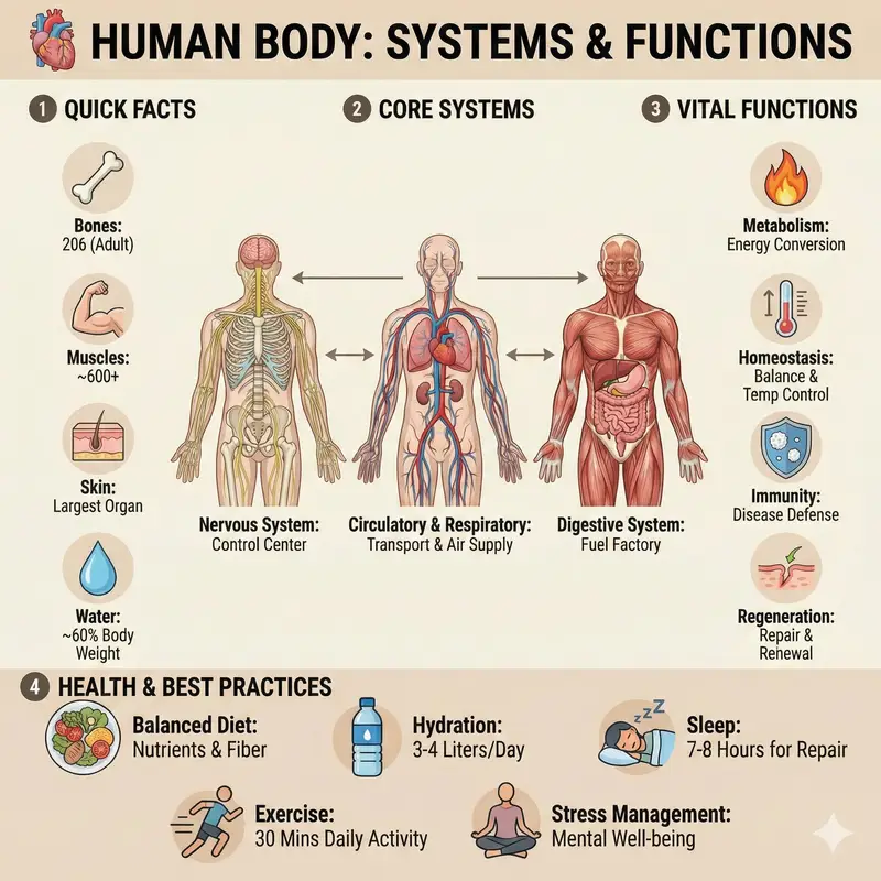 Preview of Ultra-Clean Anatomy Infographic Prompt