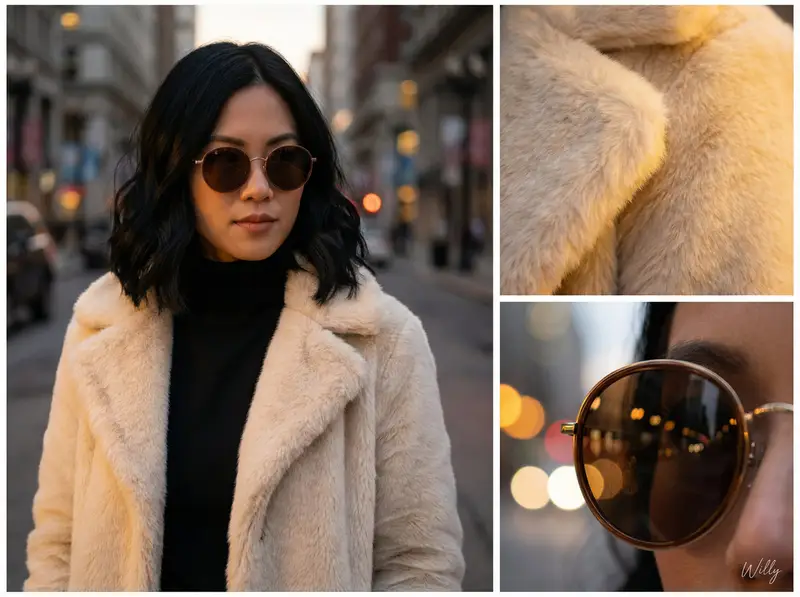 Preview of Asymmetric Grid Editorial Portrait with Detail Shots