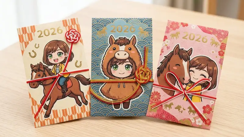 پیش‌نمایش Year of the Horse Pochibukuro (Envelope) Prompt