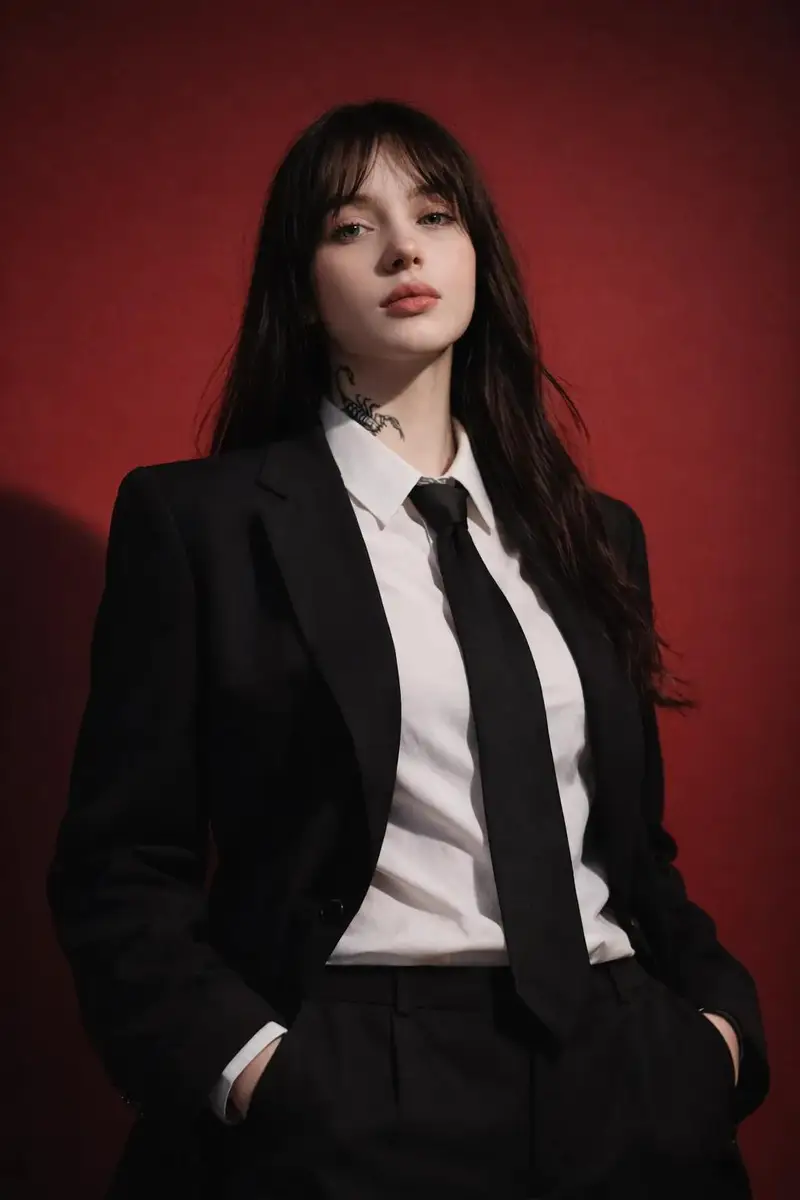Preview of Studio Fashion Portrait with High Contrast · 2