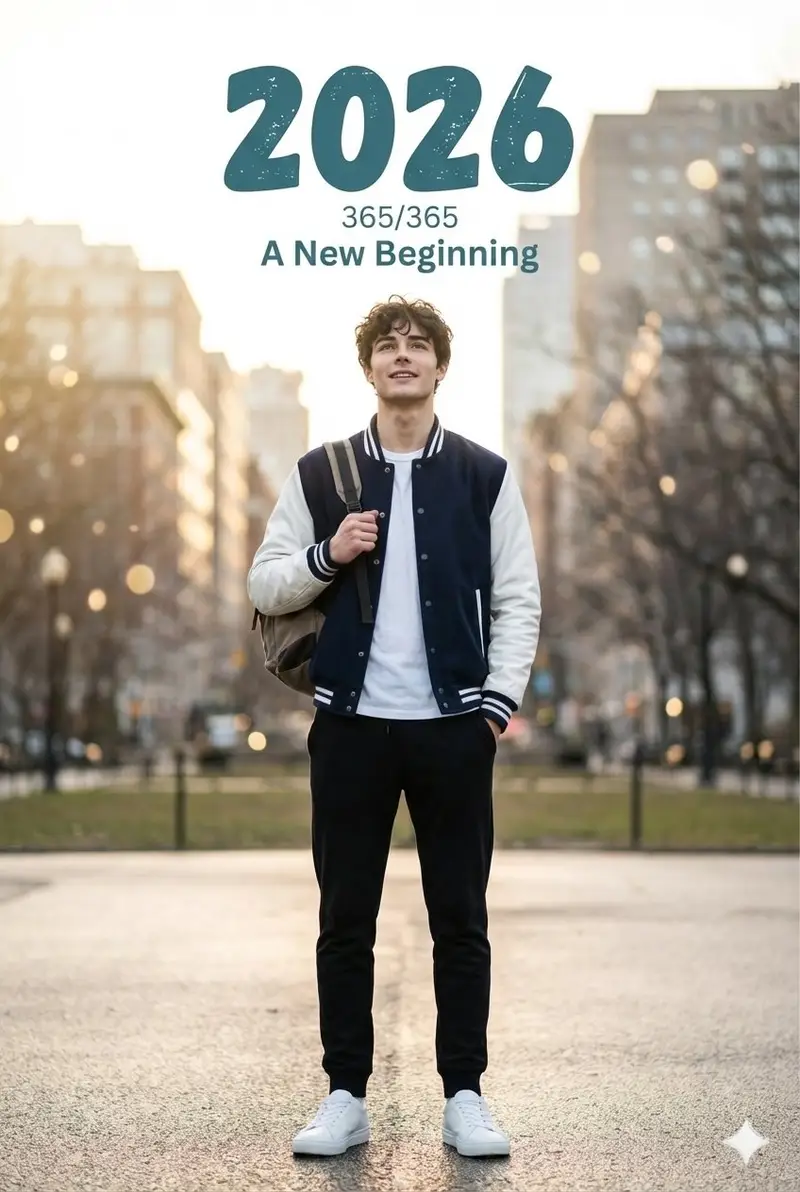 پیش‌نمایش Cinematic New Year's Portrait with Typography