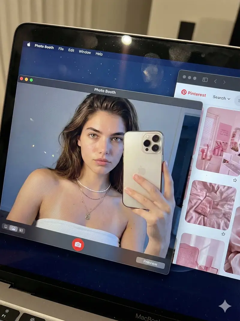 Preview of Hyper-realistic MacBook screen simulation prompt