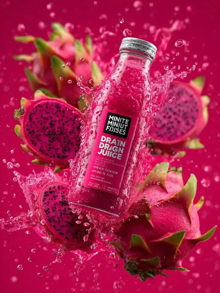 Preview of Explosive Dragon Fruit Juice Photography