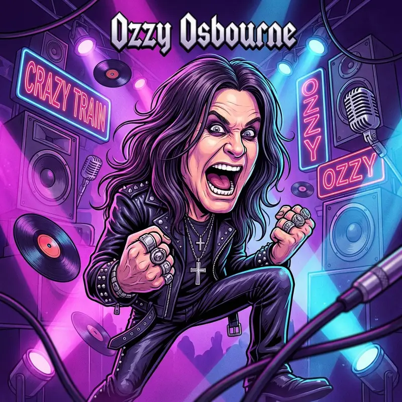 Preview of Master Prompt for Caricature Art of Music Legends