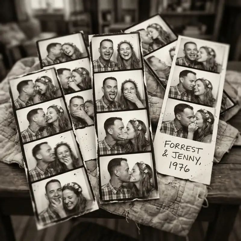Preview of Forrest Gump & Jenny Analog Photobooth Collage