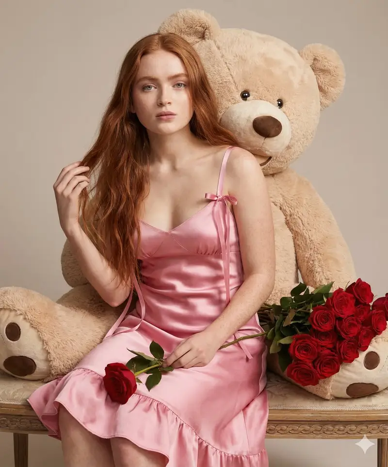 Preview of Romantic Teddy Bear Fashion Photography