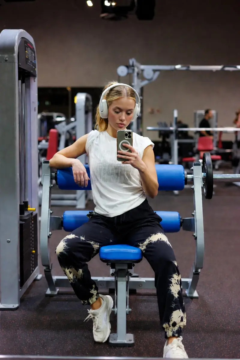 Preview of Blue Seat Gym Mirror Selfie Portrait