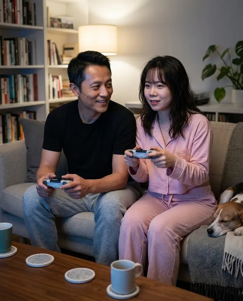 Preview of Candid Couple Gaming Lifestyle