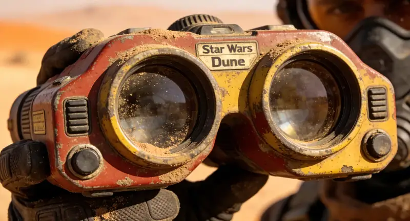 Preview of Retro-Futuristic Binocular Cinematic Close-up