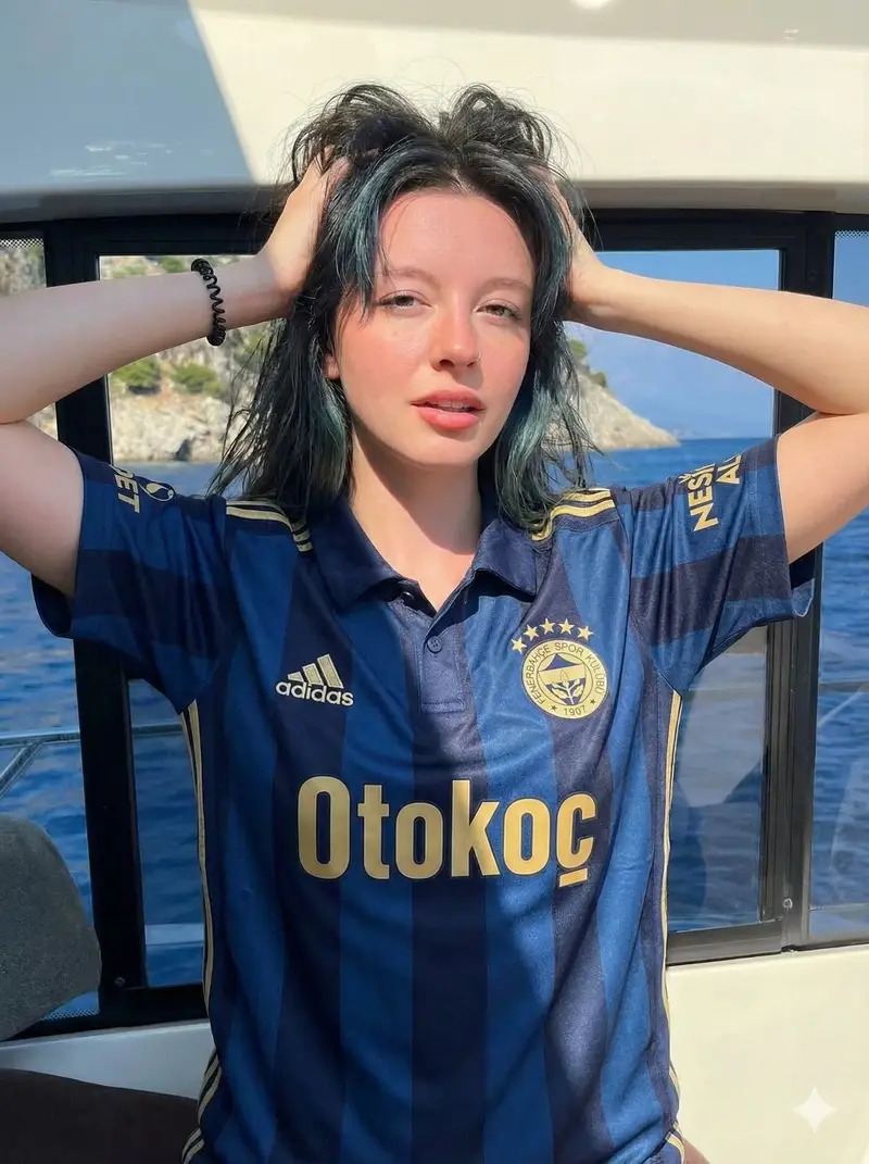 Preview of Photorealistic Fenerbahçe Jersey Portrait on a Yacht