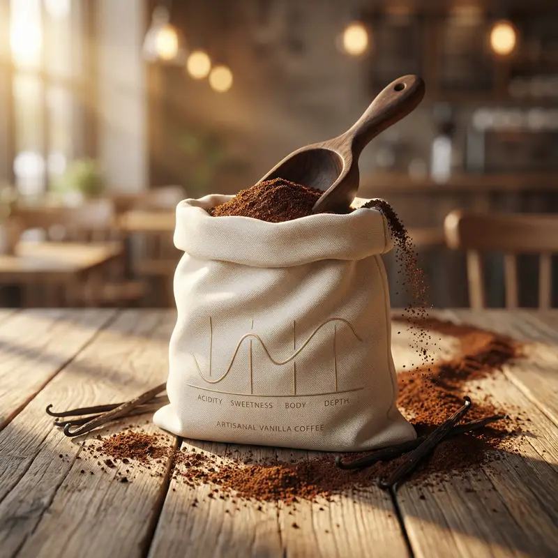 Preview of Luxury Product Photography for Artisanal Vanilla Coffee