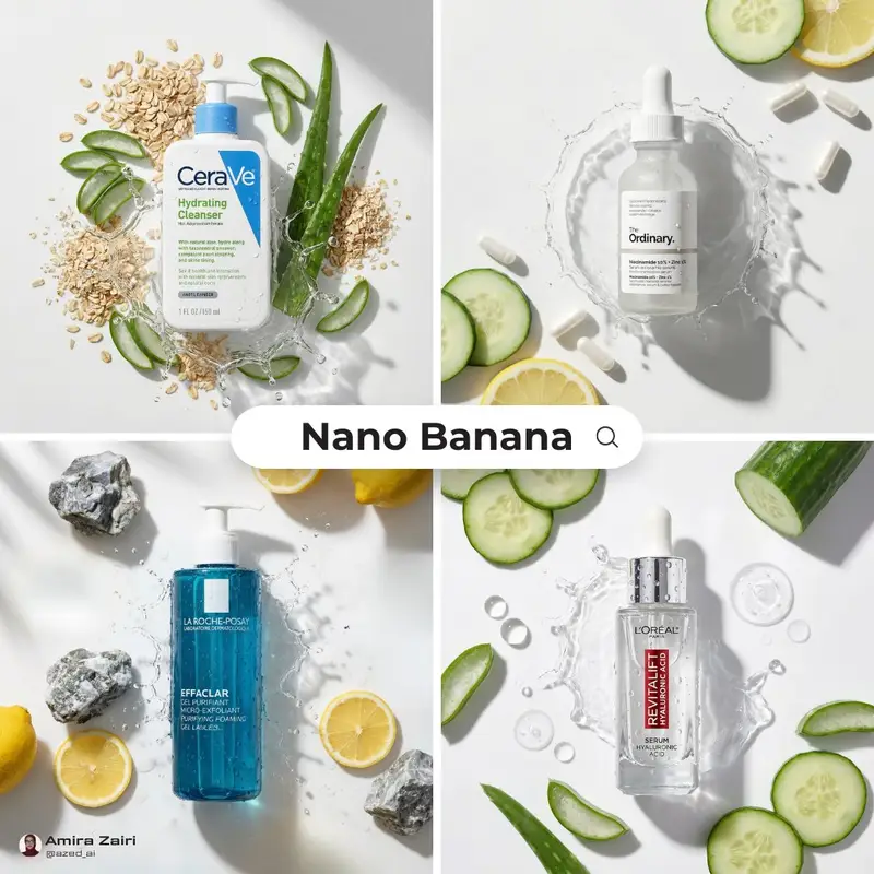 پیش‌نمایش High-End Skincare Product Macro Photography Ad