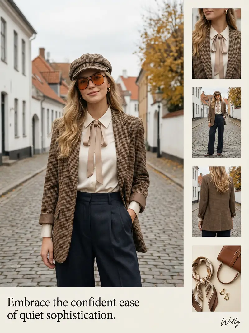 پیش‌نمایش 1970s Inspired Quiet Luxury Fashion Lookbook