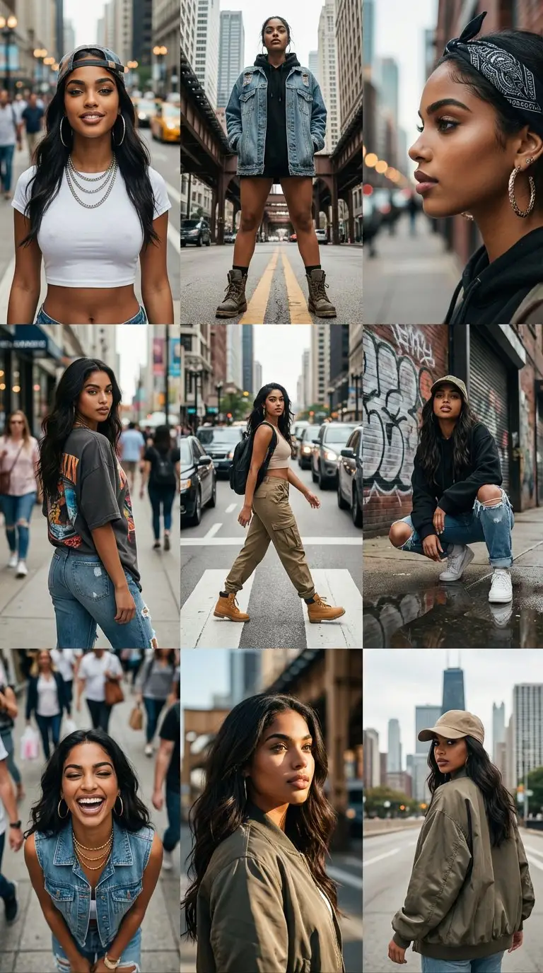 Preview of 3x3 Cinematic Profile Grid with Identity Lock