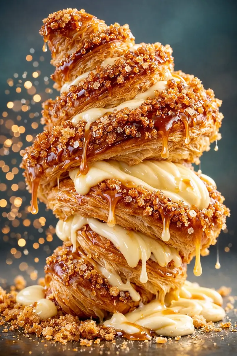 Preview of Hyper-Realistic Food Photography of Creamy Croissant