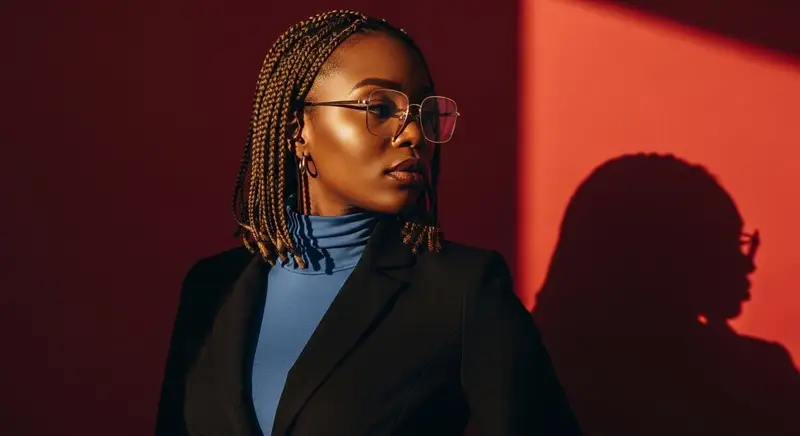 Preview of Elegant African Woman Studio Portrait Prompt