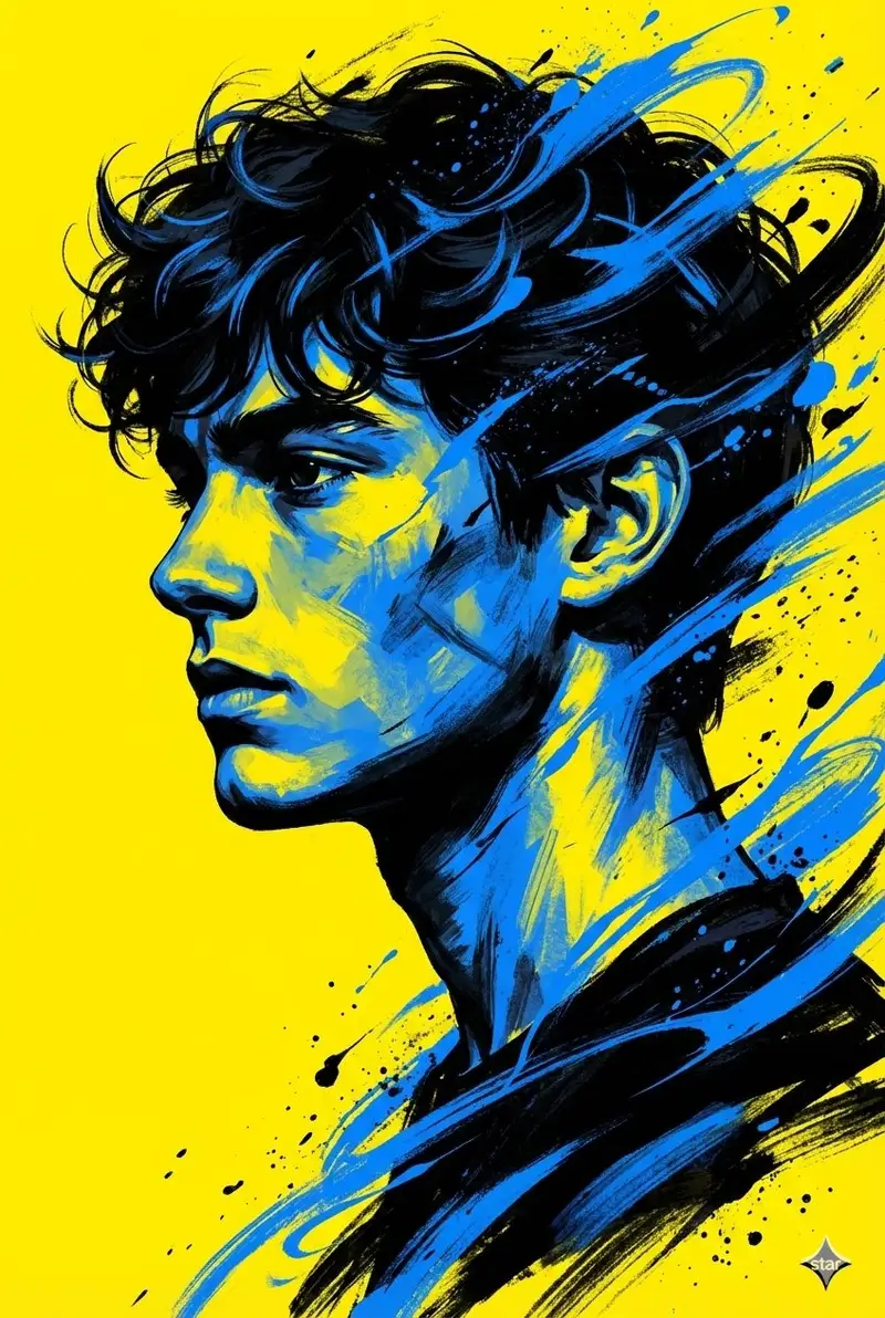 Preview of Digital Painterly Portrait with Street Art Feel