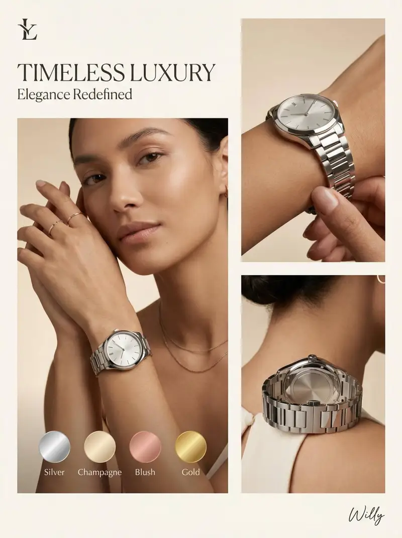 Preview of Luxury Watch Editorial Layout Prompt