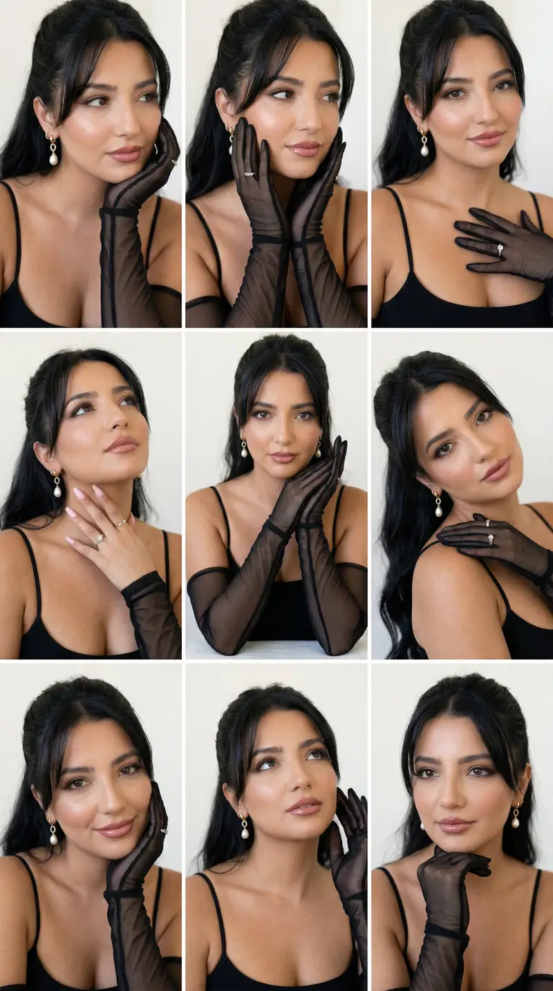 Preview of Sensual Editorial Portrait Grid with Identity Preservation