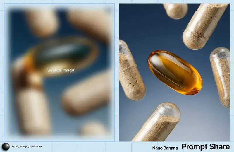 Preview of Macro Product Shot of Capsules and Softgel