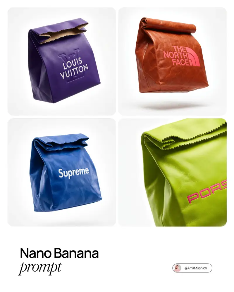 پیش‌نمایش Branded Fast Food Leather Bag