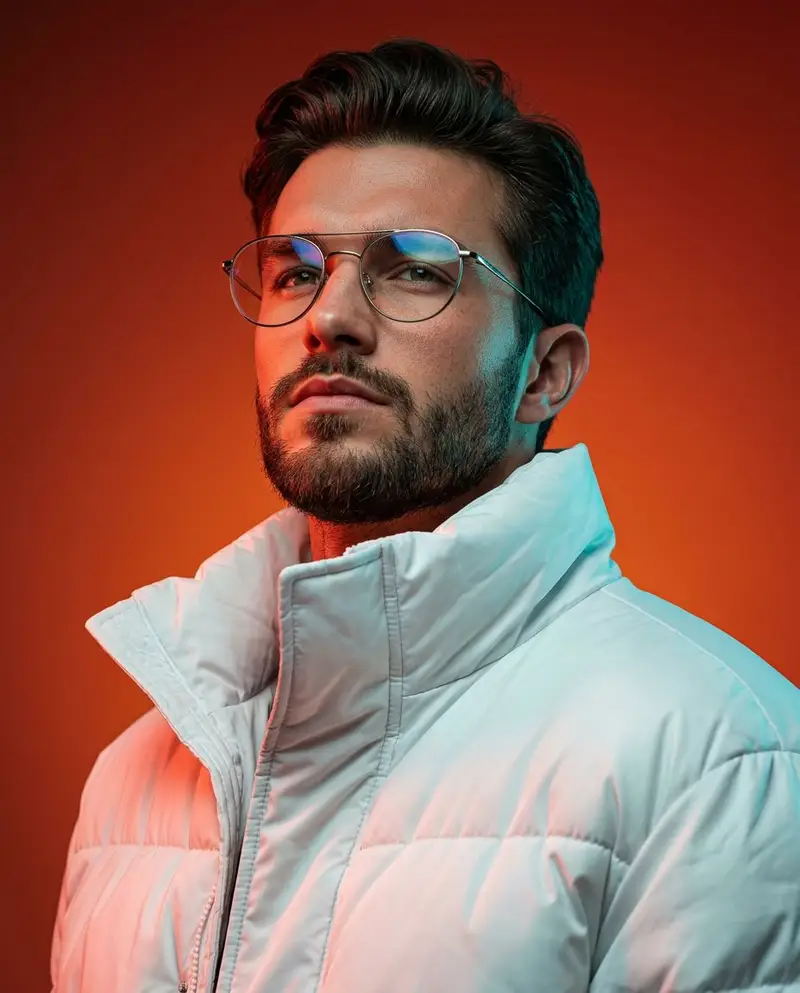 Preview of Cinematic Portrait with Dual-Color Lighting