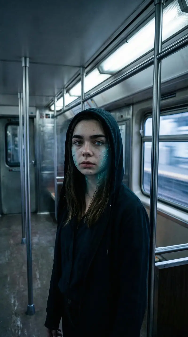 Preview of Subtle Cyborg Transformation in Subway