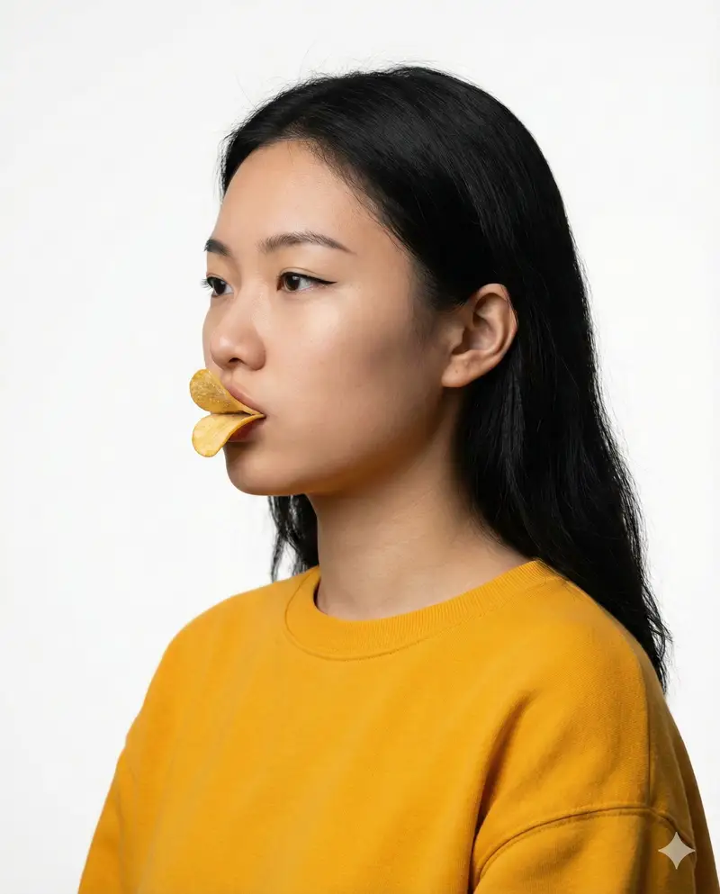پیش‌نمایش Conceptual Beauty Portrait: Pringles Duck Lips