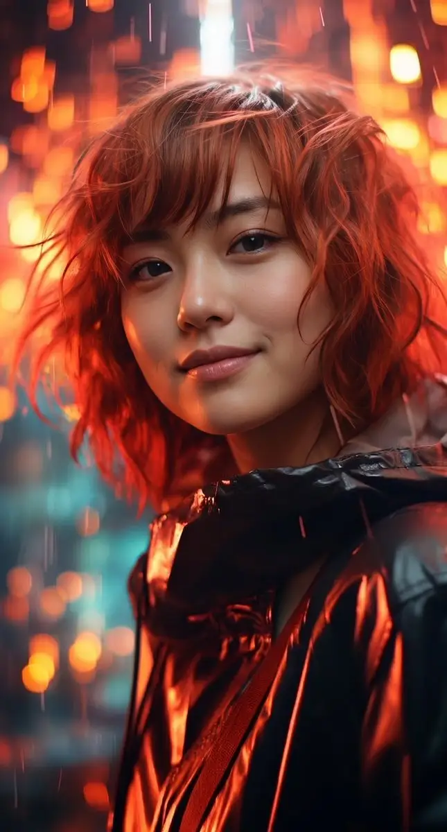 Preview of Cinematic Rainy City Portrait