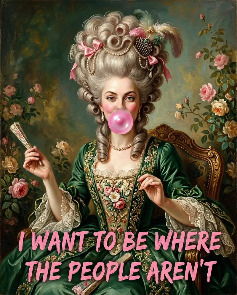 Preview of 18th Century Woman Blowing Bubblegum