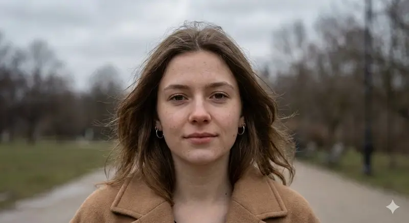Preview of Hyper-Realistic Overcast Morning Portrait