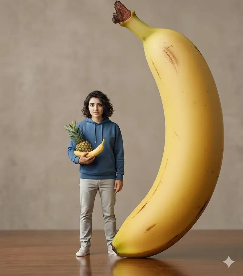 Preview of Hyper-realistic Giant Strawberry with Tiny Subject