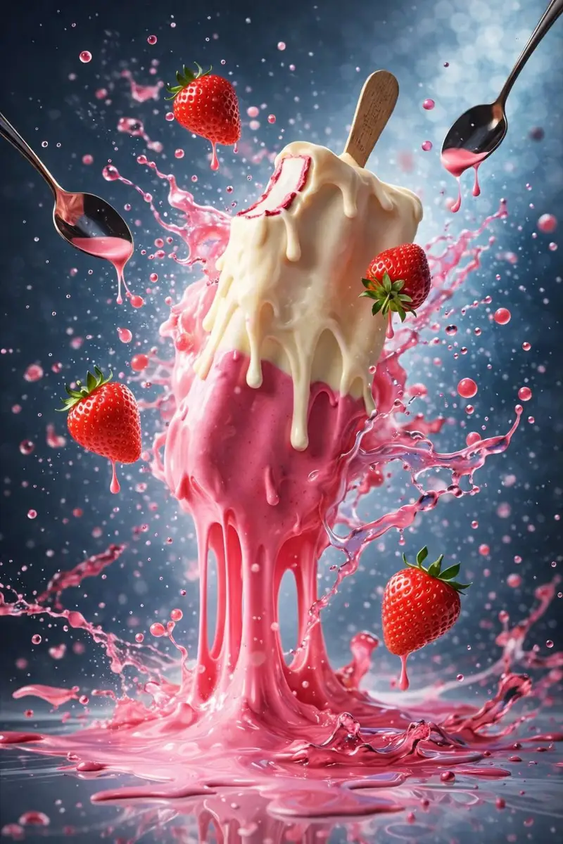 Preview of Hyper-Realistic Ice Cream Dessert Photography Prompt